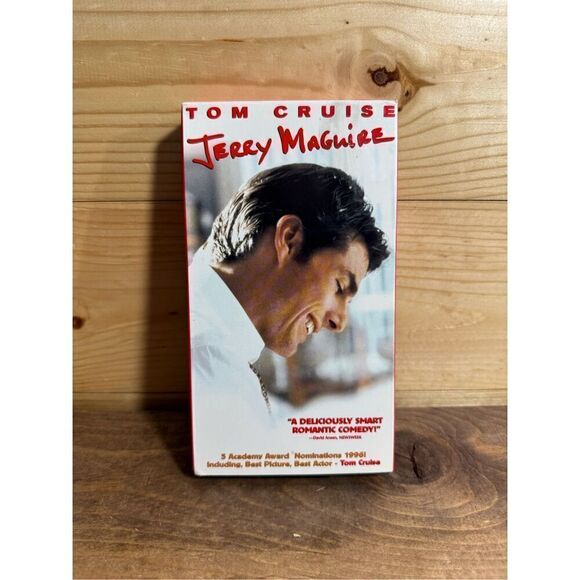 Jerry Maguire VHS Tape 1996 Tom Cruise Renee Zellweger Romance Movie - Picture 1 of 4